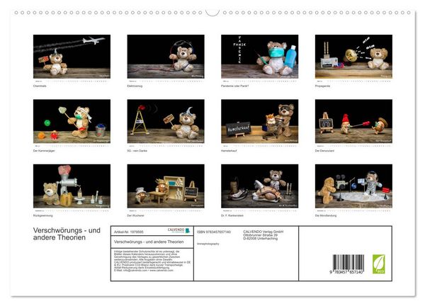 Produktbild: Verschw&ouml;rungs - und andere Theorien (hochwertiger Premium Wandkalender 2026 DIN A2 quer), Kunstdruck in Hochglanz