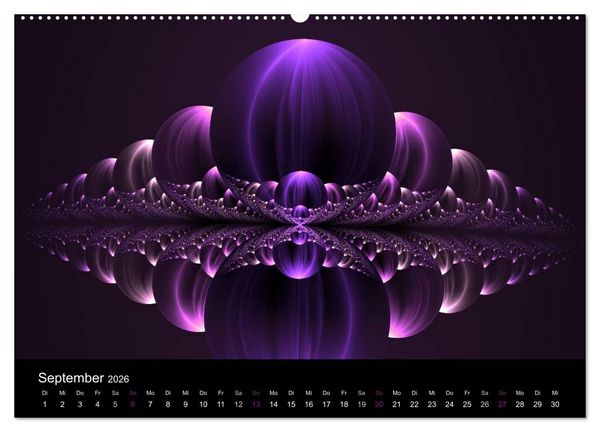 Produktbild: Die Farbe Lila (Wandkalender 2026 DIN A2 quer), CALVENDO Monatskalender