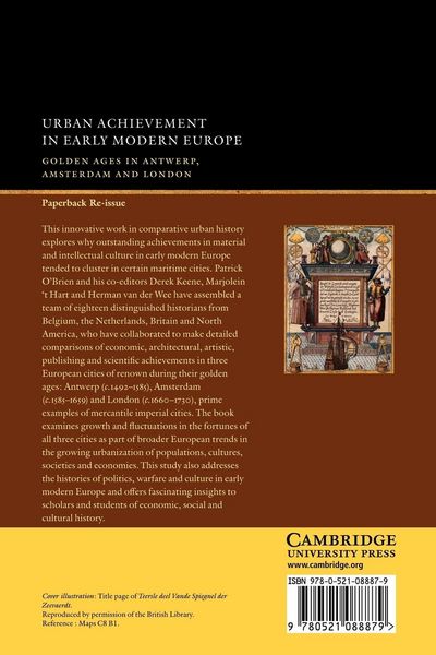 Produktbild: Urban Achievement in Early Modern Europe
