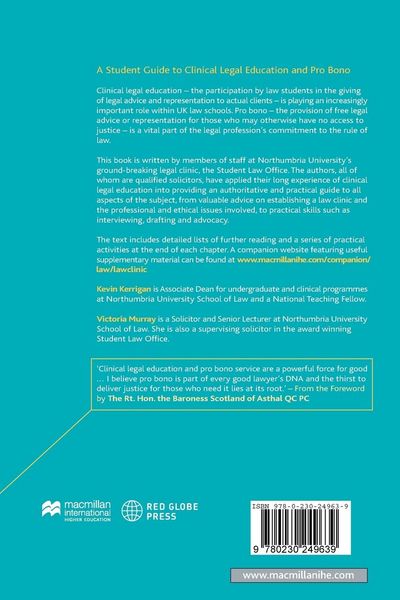 Produktbild: A Student Guide to Clinical Legal Education and Pro Bono