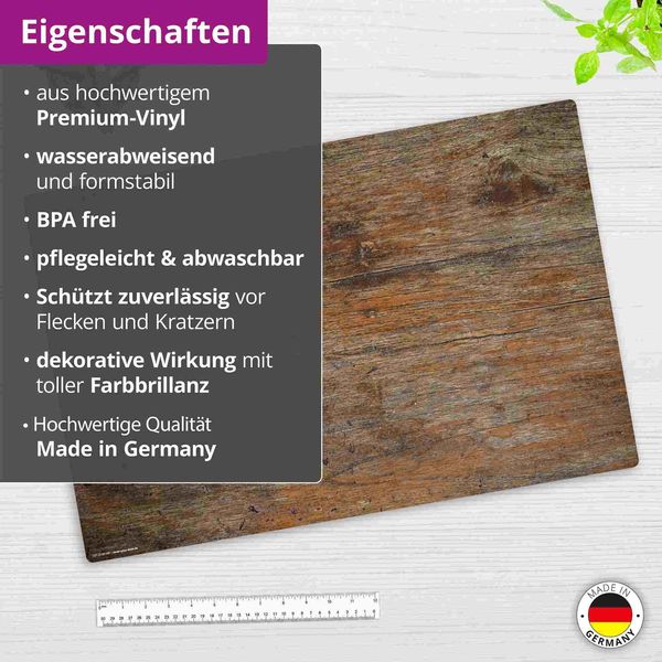 Produktbild: Cover-your-desk Schreibtischunterlage f&uuml;r Kinder und Erwachsene Antikes Holz, aus hochwertigem Vinyl , 60 x 40 cm