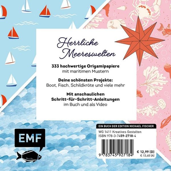 Produktbild: 333 Origami &ndash; Faszination Meer &ndash; Maritime Papiere falten
