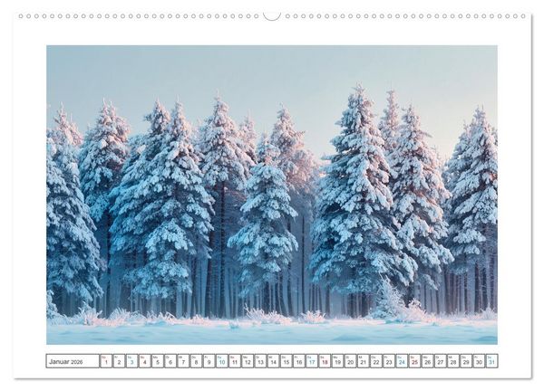 Produktbild: Magie der Jahreszeiten (hochwertiger Premium Wandkalender 2026 DIN A2 quer), Kunstdruck in Hochglanz