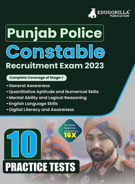 Produktbild: Punjab Police Constable Exam 2023 (Male & Female) - 10 Full Length Practice Mock Tests with Free Access to Online Tests