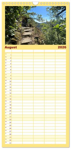 Produktbild: Familienplaner 2026 - Erlebe mit mir die Wanderregionen im Ahrtal - Altenahr mit 5 Spalten (Wandkalender, 21 x 45 cm) CALVENDO