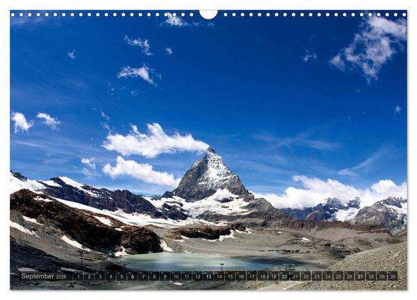 Produktbild: Alpen live - Rund um das Matterhorn (Wandkalender 2026 DIN A3 quer), CALVENDO Monatskalender