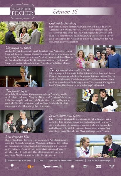 Produktbild: Rosamunde Pilcher Edition 16 (6 Filme auf 3 DVDs)