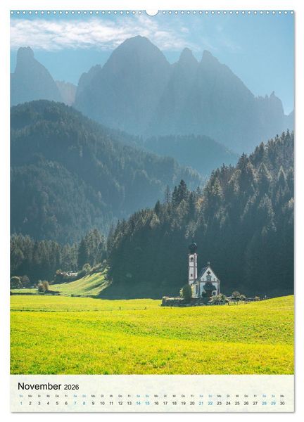 Produktbild: Wundersch&ouml;nes S&uuml;dtirol 2026 (hochwertiger Premium Wandkalender 2026 DIN A2 hoch), Kunstdruck in Hochglanz