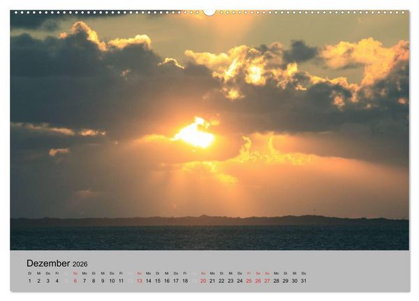 Produktbild: Ostfriesland an der Nordseek&uuml;ste (hochwertiger Premium Wandkalender 2026 DIN A2 quer), Kunstdruck in Hochglanz