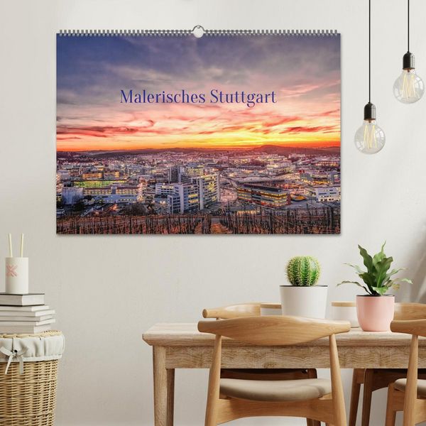 Produktbild: Malerisches Stuttgart (Wandkalender 2026 DIN A2 quer), CALVENDO Monatskalender
