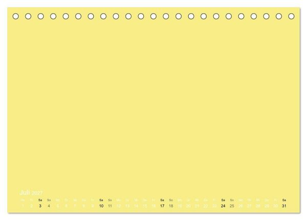 Produktbild: Bastelkalender - Gelb (Tischkalender 2027 DIN A5 quer), CALVENDO Monatskalender