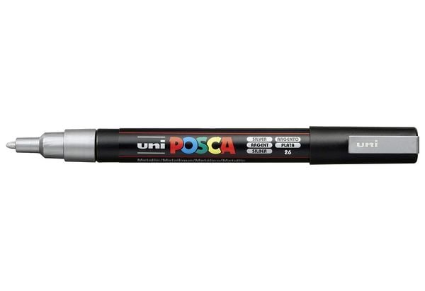 Produktbild: uni-ball Marker POSCA PC-3M silber