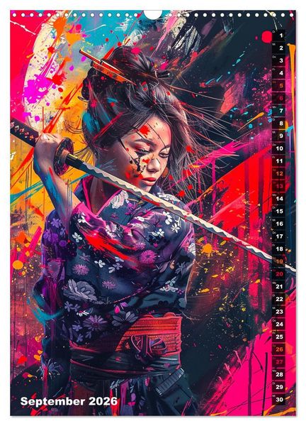 Produktbild: Samurai - Onna Bugeisha (Wandkalender 2026 DIN A3 hoch), CALVENDO Monatskalender