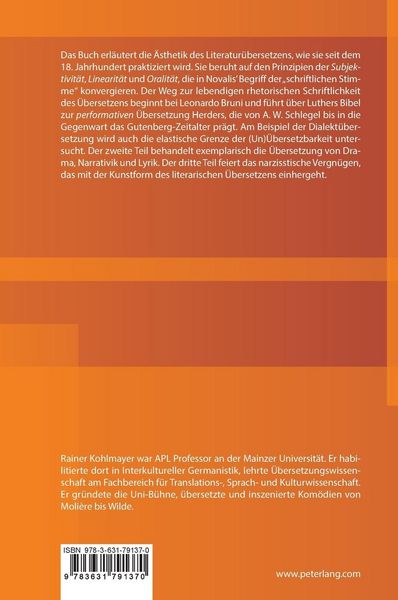 Produktbild: Literatur&uuml;bersetzen