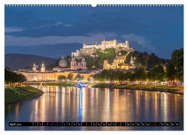 Produktbild: Salzburg - &Ouml;sterreich (hochwertiger Premium Wandkalender 2026 DIN A2 quer), Kunstdruck in Hochglanz