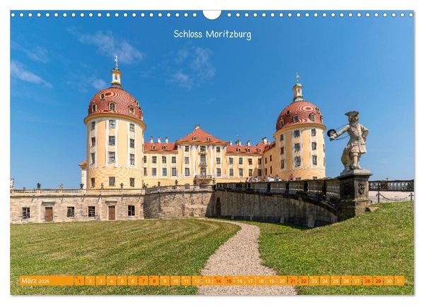 Produktbild: Mitteldeutschland - Landschaft und Kulturdenkmale (Wandkalender 2026 DIN A3 quer), CALVENDO Monatskalender