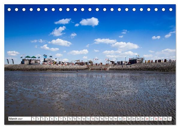 Produktbild: The German North Sea coast (Desk Calendar 2027 DIN A5 landscape), CALVENDO 12 Month DeskCalendar
