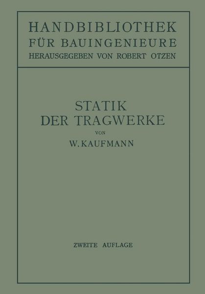 Produktbild: Statik der Tragwerke
