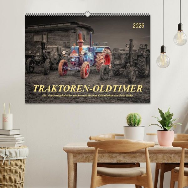 Produktbild: Traktoren - Oldtimer (Wandkalender 2026 DIN A2 quer), CALVENDO Monatskalender
