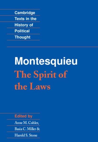 Produktbild: Montesquieu: The Spirit of the Laws
