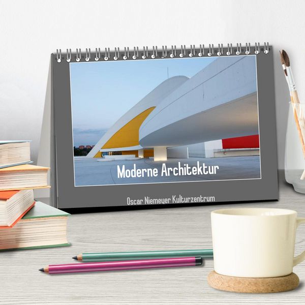 Produktbild: Moderne Architektur - Oscar Niemeyer Kulturzentrum (Tischkalender 2026 DIN A5 quer), CALVENDO Monatskalender