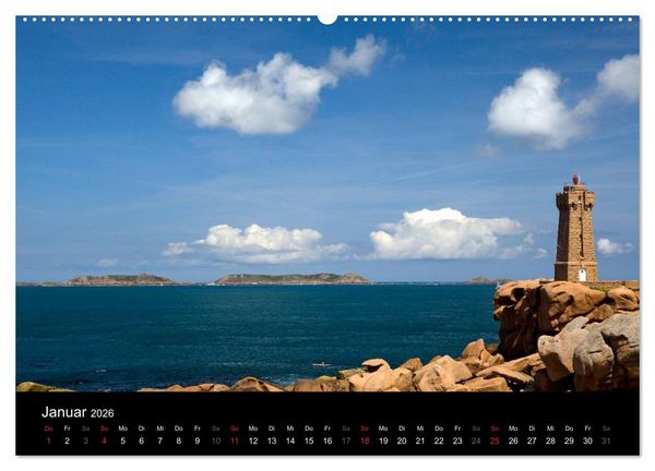Produktbild: Bretagne - Fotoreise von der Cote de Granit Rose zur Ile de Brehat (hochwertiger Premium Wandkalender 2026 DIN A2 quer), Kunstdruck in Hochglanz