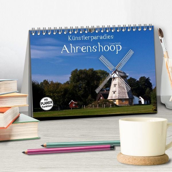 Produktbild: K&uuml;nstlerparadies Ahrenshoop (Tischkalender 2026 DIN A5 quer), CALVENDO Monatskalender