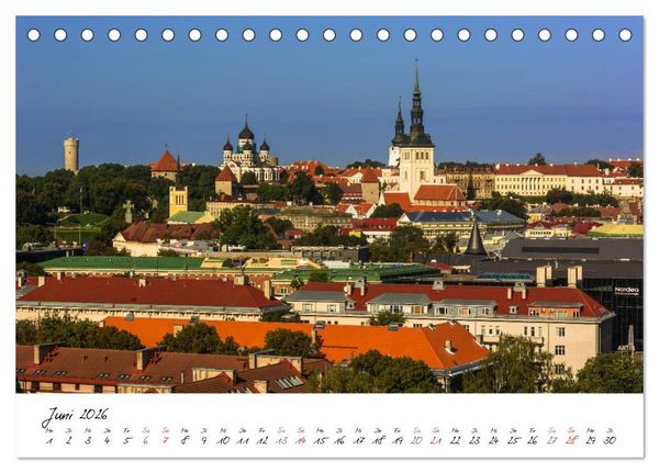 Produktbild: Tallinn Altstadt (Tischkalender 2026 DIN A5 quer), CALVENDO Monatskalender