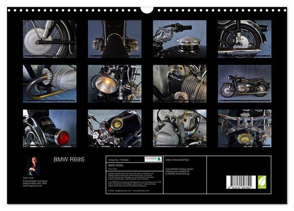 Produktbild: BMW R69S (Wandkalender 2025 DIN A3 quer), CALVENDO Monatskalender