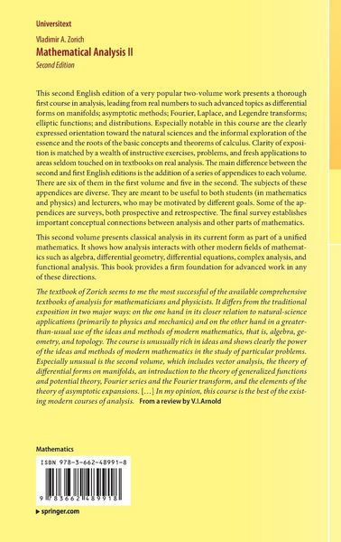 Produktbild: Mathematical Analysis II