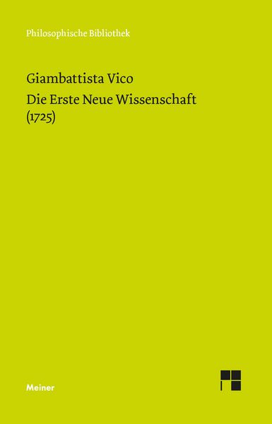 Produktbild: Die Erste Neue Wissenschaft (1725)