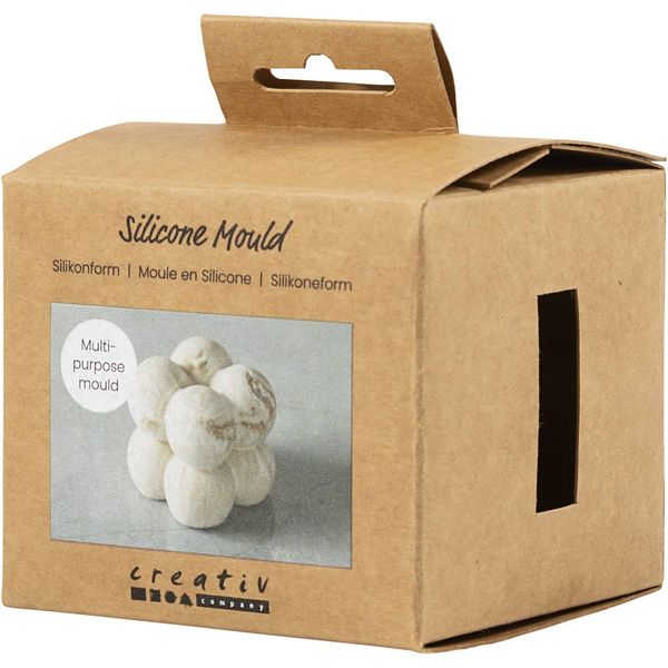 Produktbild: Creativ Company Silikonform, Quadrat mit Seifenblasen, H 4 cm, 37 g, 1 Stk