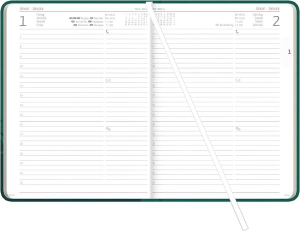 Produktbild: Buchkalender Nature Line Forest 2027