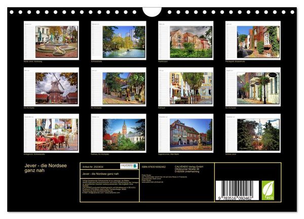 Produktbild: Jever - die Nordsee ganz nah (Wandkalender 2026 DIN A4 quer), CALVENDO Monatskalender