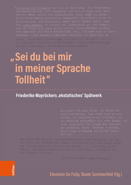 „Sei du bei mir in meiner Sprache Tollheit“, Gebundene Ausgabe von , Böhlau Verlag, 9783205223252
