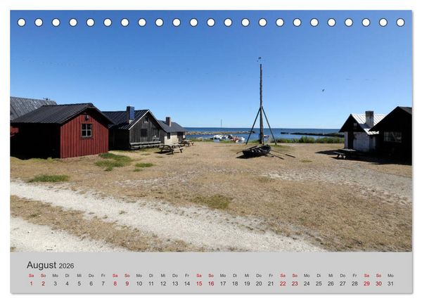 Produktbild: Gotland - Perle der Ostsee (Tischkalender 2026 DIN A5 quer), CALVENDO Monatskalender
