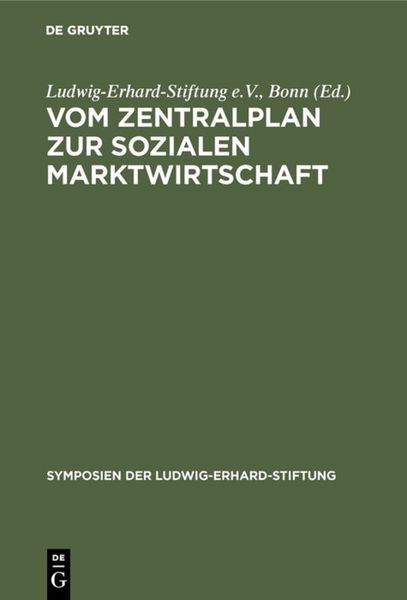 Produktbild: Vom Zentralplan zur Sozialen Marktwirtschaft