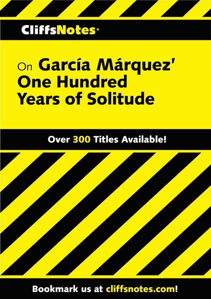 Produktbild: CliffsNotes on Garcia Marquez' One Hundred Years of Solitude