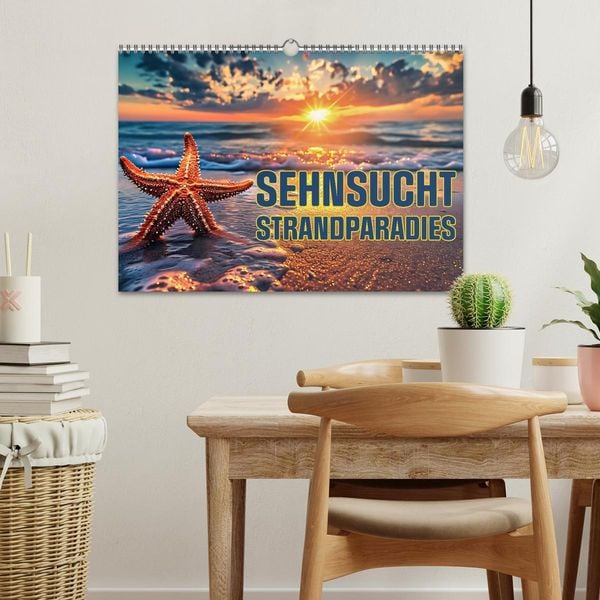 Produktbild: Sehnsucht Strandparadies (Wandkalender 2026 DIN A3 quer), CALVENDO Monatskalender