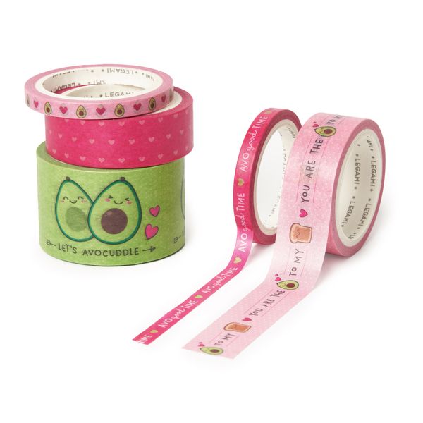 Produktbild: Legami Set mit 5 Papier-Klebeb&auml;ndern - Avocado