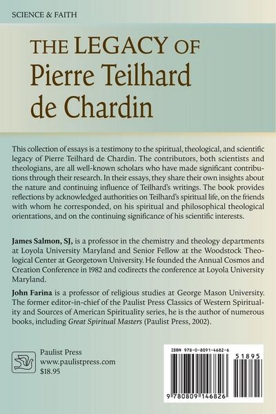 Produktbild: The Legacy of Pierre Teilhard de Chardin