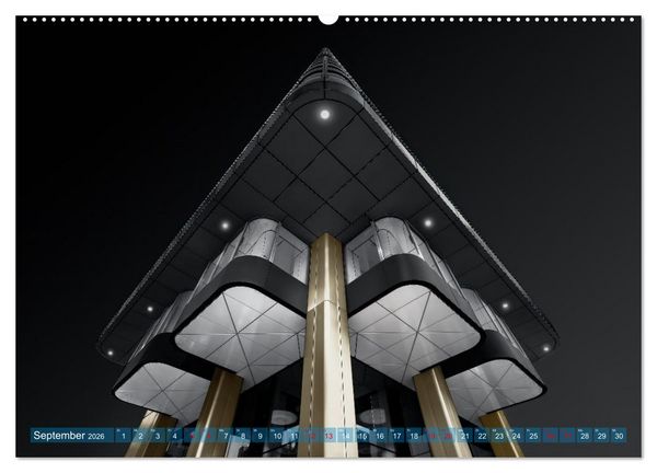 Produktbild: MAINHATTEN architektur kunst (hochwertiger Premium Wandkalender 2026 DIN A2 quer), Kunstdruck in Hochglanz