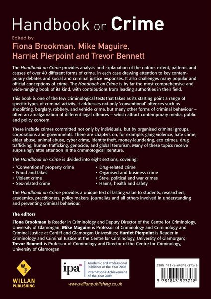 Produktbild: Handbook on Crime