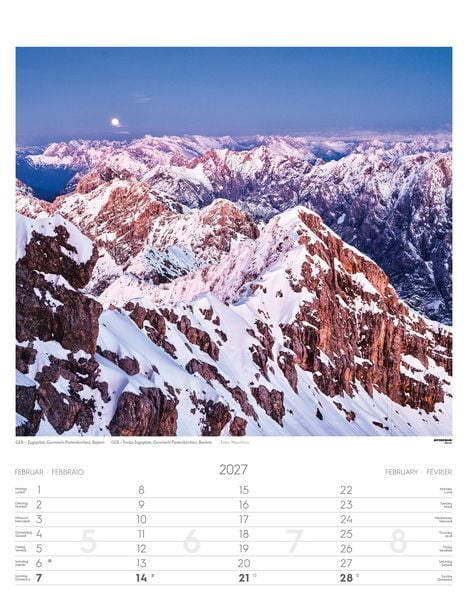 Produktbild: Alpen Kalender 2027