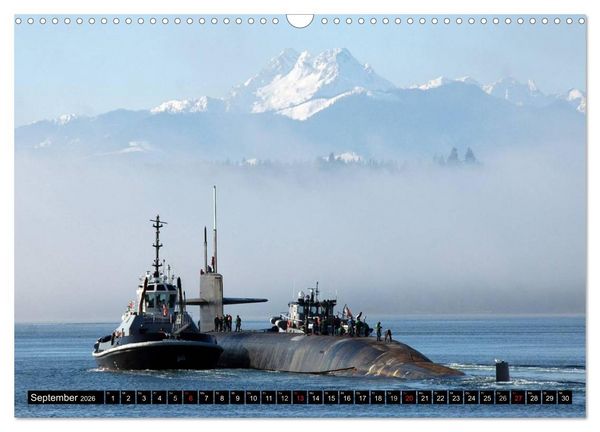 Produktbild: U-Boote - Milit&auml;rische Unget&uuml;me (Wandkalender 2026 DIN A3 quer), CALVENDO Monatskalender
