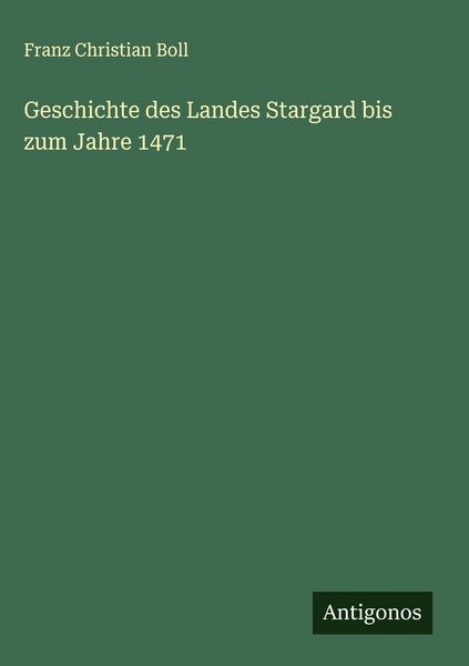 Produktbild: Geschichte des Landes Stargard bis zum Jahre 1471