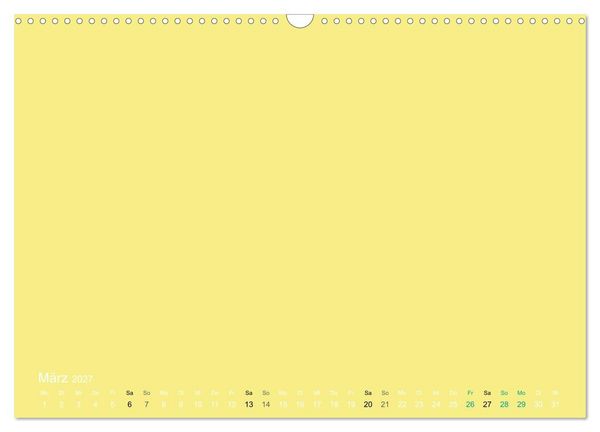 Produktbild: Bastelkalender - Gelb (Wandkalender 2027 DIN A3 quer), CALVENDO Monatskalender
