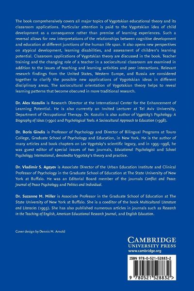 Produktbild: Vygotsky's Educational Theory in Cultural Context