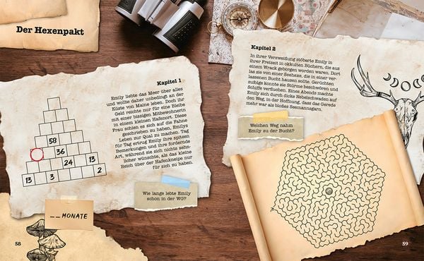 Produktbild: Das paranormale R&auml;tselbuch &ndash; 10 Stories zum Gruseln und R&auml;tseln