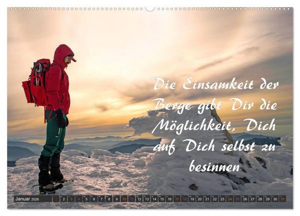Produktbild: Sport Spruchkalender (hochwertiger Premium Wandkalender 2026 DIN A2 quer), Kunstdruck in Hochglanz
